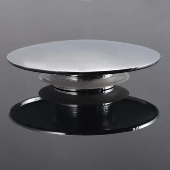 

1Pcs Chrome Silver Basin Waste Bathroom Sink Easy Click Clack Plug Pop Up Push Button 66mm Bathroom Drainer Accessories