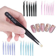 6 шт. ОУР антистатические пинцеты комплект Нержавеющая сталь электроники поддержание точности инструмент для ремонта Наборы изготовление модельного ряда, набор ручных инструментов