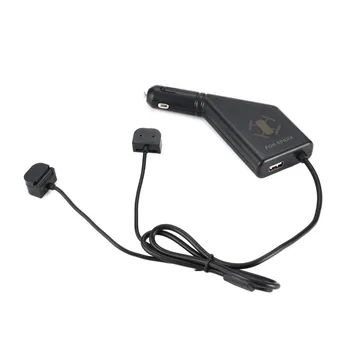 

2 in 1 Car Charger for DJI Spark Drone Intelligent Battery Fast Charging Hub Remote Control Battery 1 USB Ports 2 Batteries hz