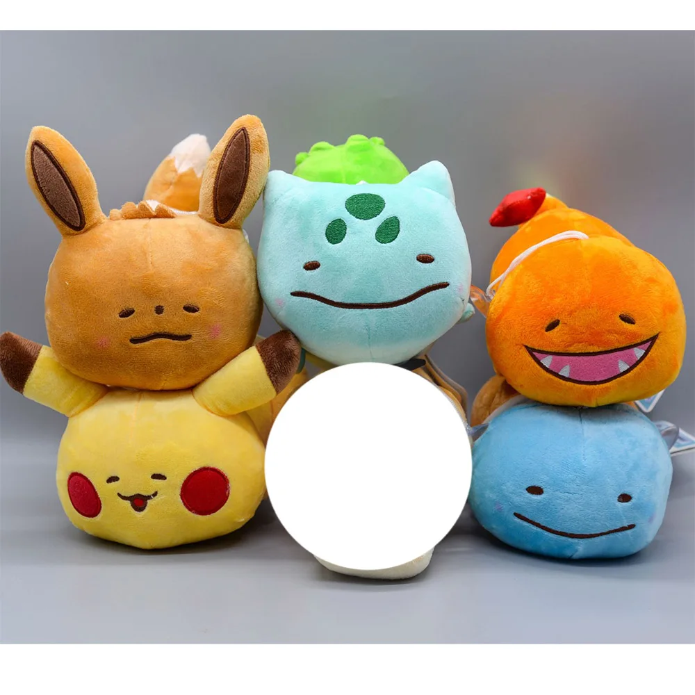5 dolls Takara Tomy плюшевая кукла Покемон фигурка, Пикачу, Venusaur Мягкая игрушка 5 шт./компл. для детей 20 см - Цвет: 5 dolls