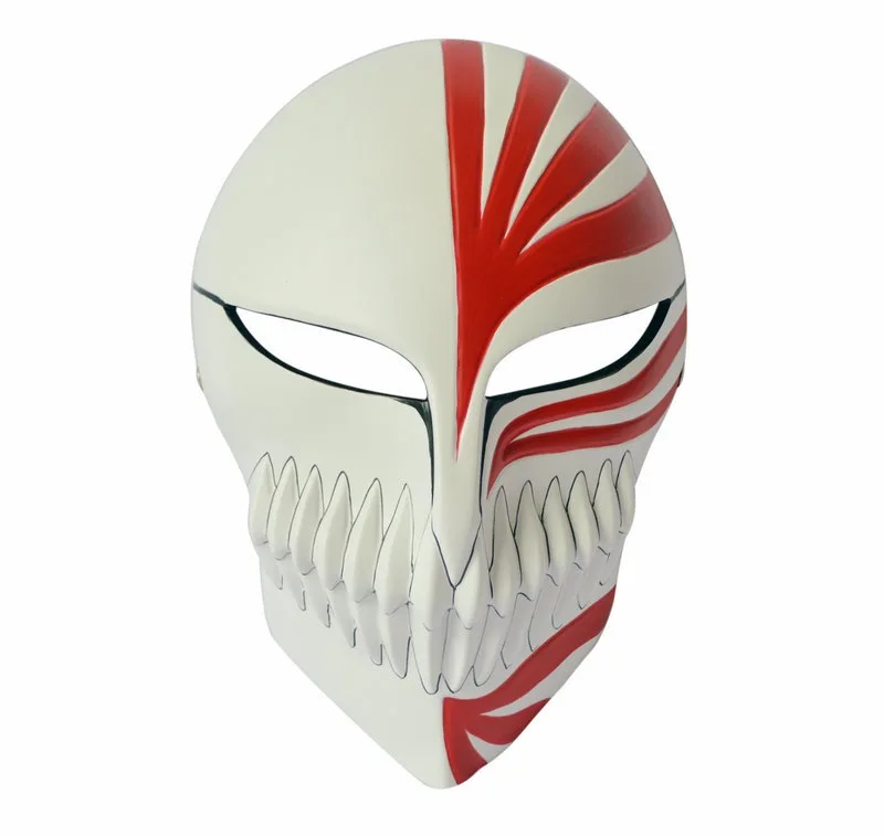 

Halloween Resin Red Death Mask COS Anime Film And Television Theme Kurosaki Ichigo Virtual Full Face Mask