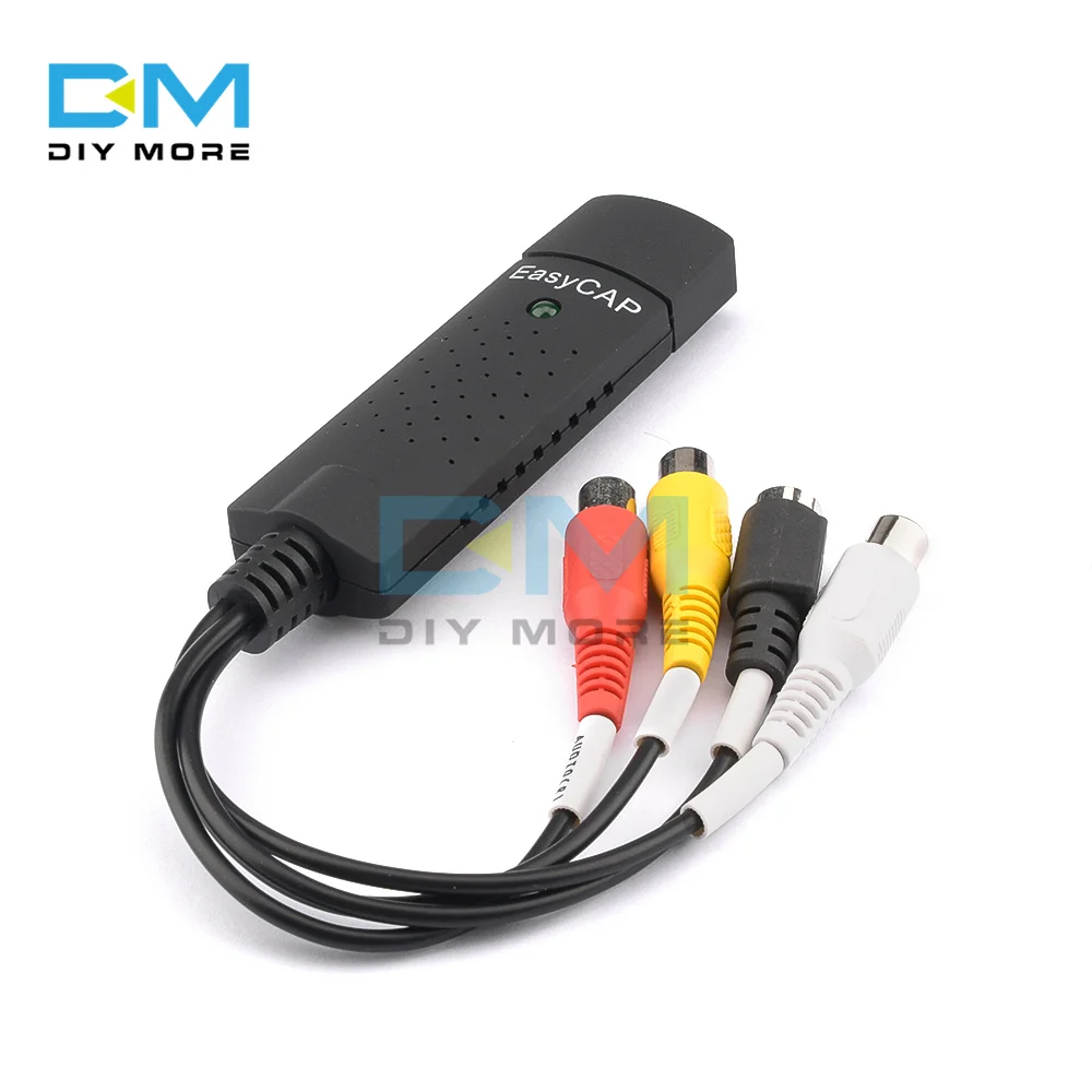 USB 2.0 Easycap Capture 1 canale Video TV DVD VHS Audio PC Capture Adapter Card TV Video DVR Converter - immagine 5