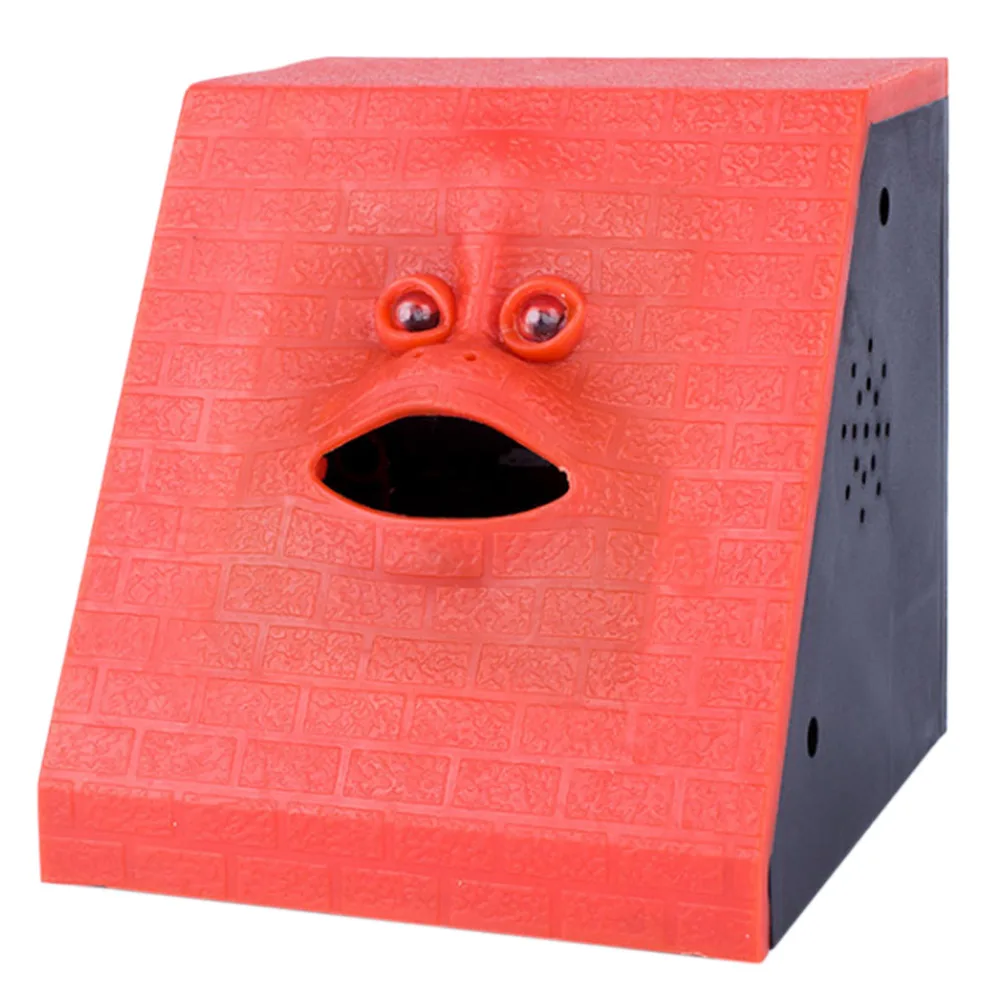  Face Money Eating Coin Bank Battery Powered Saving Box Kids Toys Gifts HFing