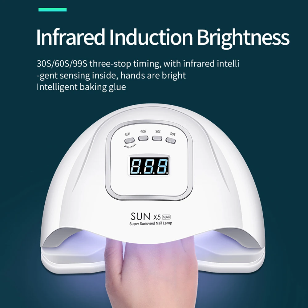 SUNX5 Plus сушка светодиодная УФ-лампа для ногтей с 36 светодиодный s 72 Вт Сушилка для ногтей для всех гелей лак солнцезащитный светильник лампа маникюр умный ЖК-дисплей