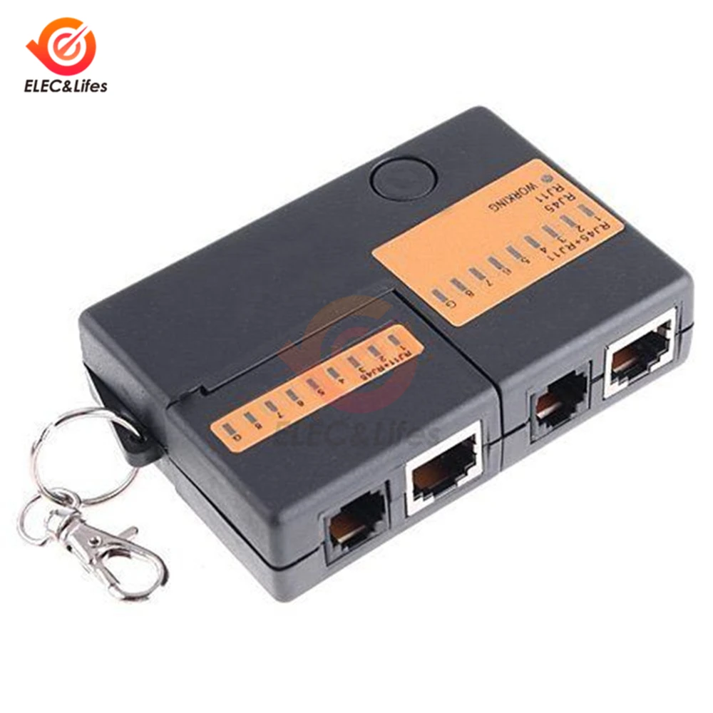 Professional Mini Network LAN Cable Cat5 RJ11 RJ45 Tester 9V Mini Network Tester network cable tester