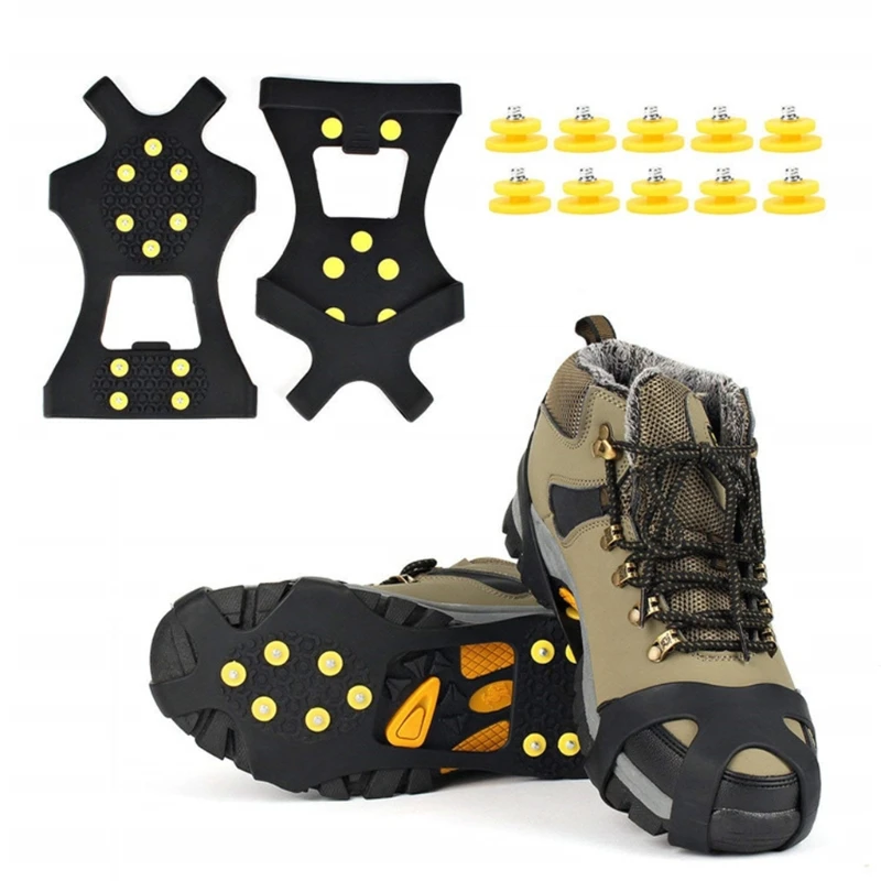 sobre sapatas botas 10 pregos do gelo