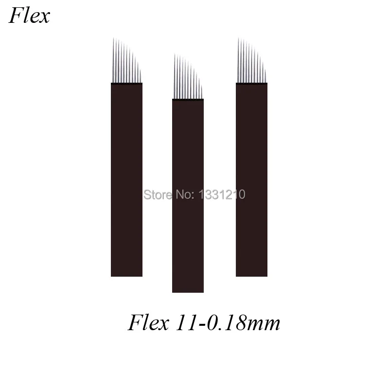 200 x микроблейдинг полуперманентный макияж ручная лампа для бровей 11 игл 0 18 мм
