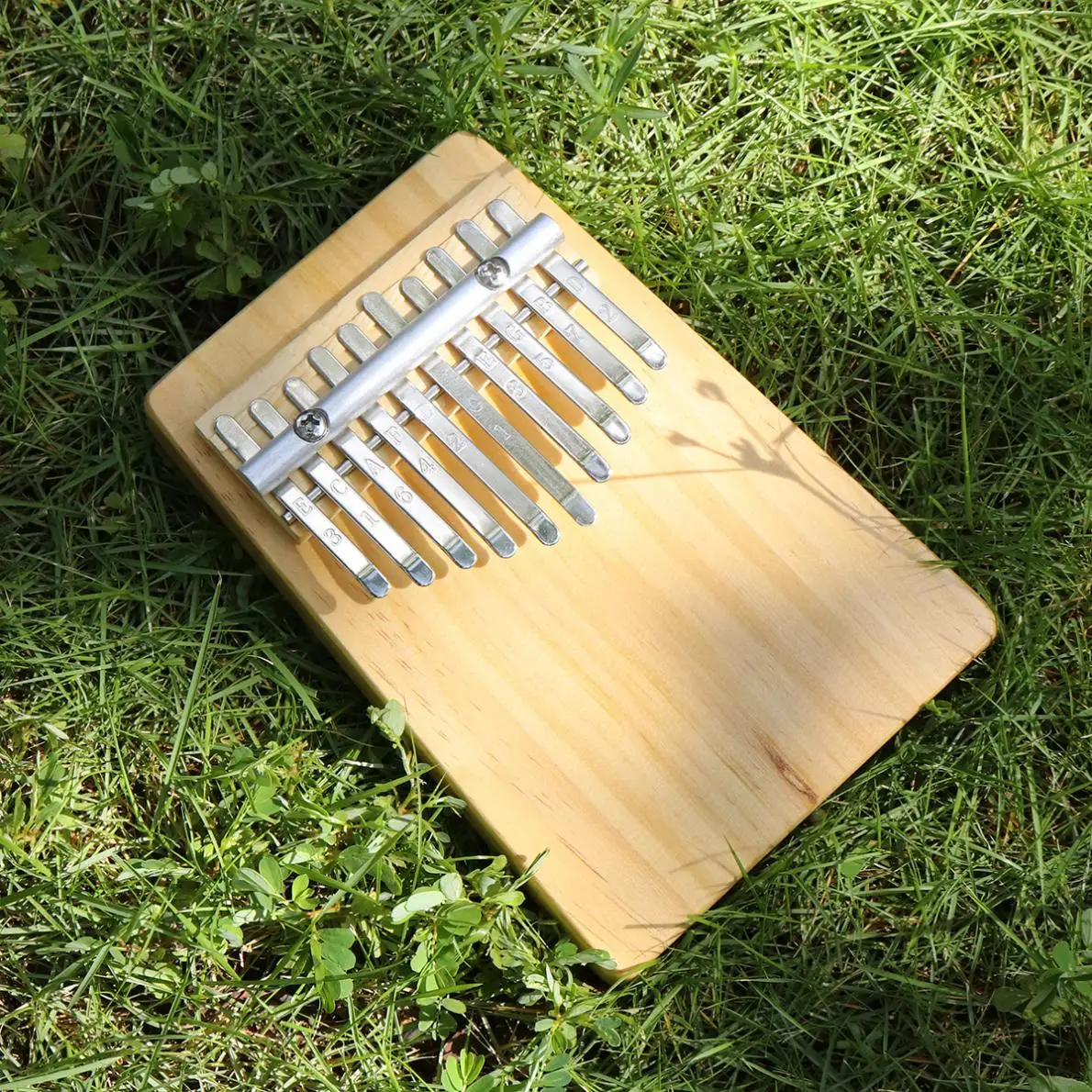 10 клавиш Kalimba твердой древесины большой палец пианино Mbira мини клавиатура инструмент с тон стикер большой палец пианино