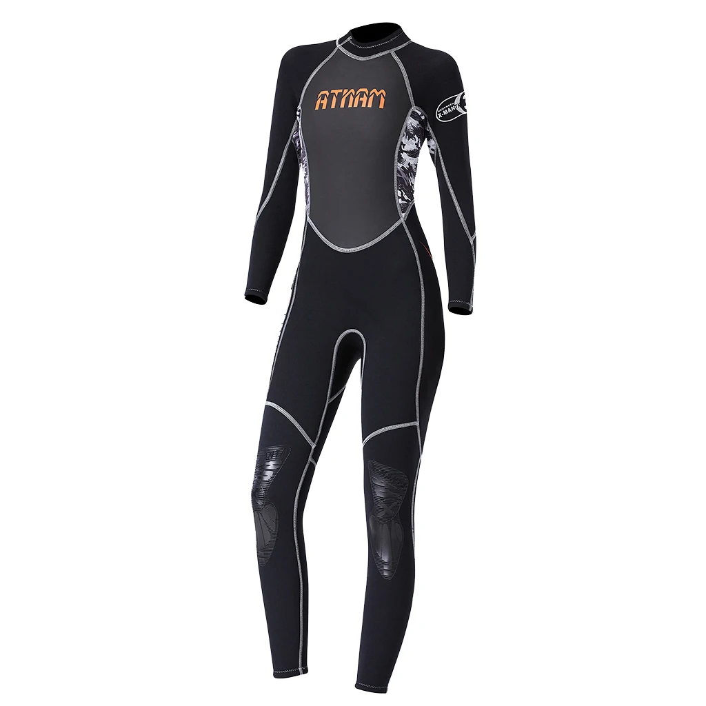 

3mm Neoprene Wetsuit Women Full Suit Scuba Diving Surfing Swimming Thermal Swimsuit UV Protection Rash Guard Swimwear