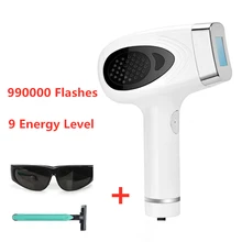 IPL лазерное устройство для удаления волос 990000 мигает эпилятор для гладкой кожи перманентное бикини для ног триммер для волос безопасный безболезненный депилятор