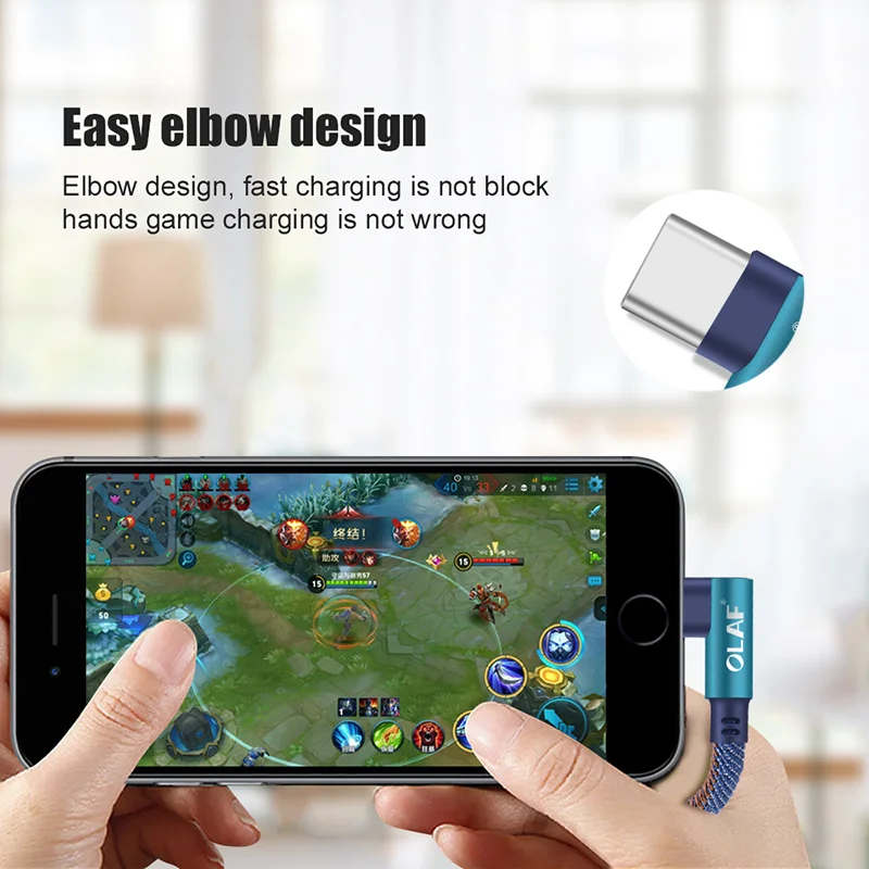2 м usb type C 90 градусов быстрая зарядка USB C кабель type-c кабель для передачи данных зарядное устройство USB-C для samsung S8 S9 Note 9 8 для Xiaomi Mi8 Mi6