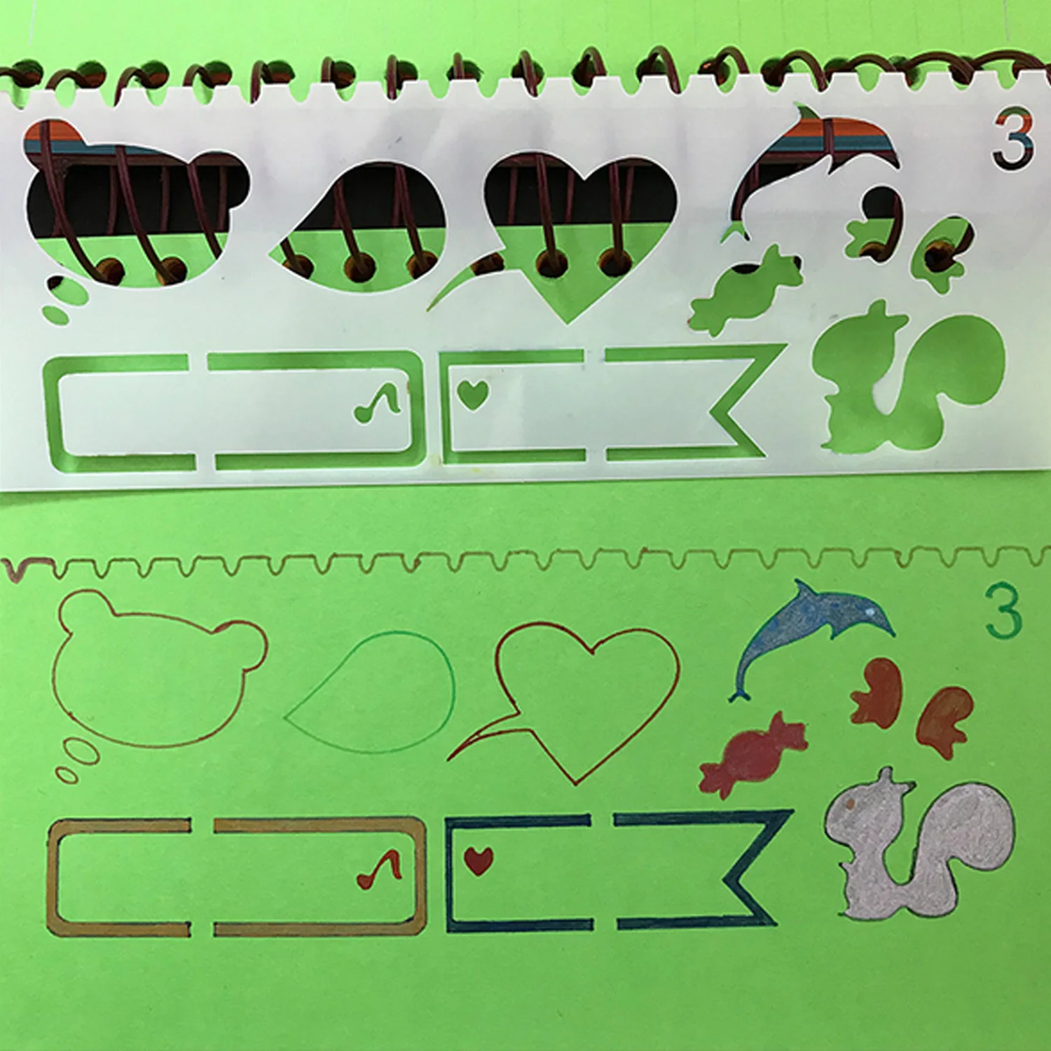 16 шт. Пластиковые Полые трафареты для рисования шаблоны журнала скрапбукинга