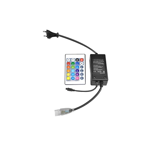 RGB Color Adapter EeeToo гибкий светодиодный ночной Светильник неон полосы светильник s 220V SMD2835 120 светодиодный/M Фея светильник ing с Мощность Plug ночника полосы светодиодный - Испускаемый цвет: RGB Color Adapter