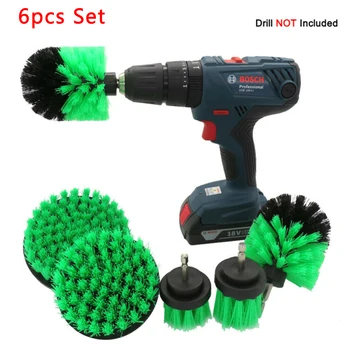 

6pcs/Set Cleaning Brush Drill Attachment Scrubber Scouring Scrub Cleaner Tool
