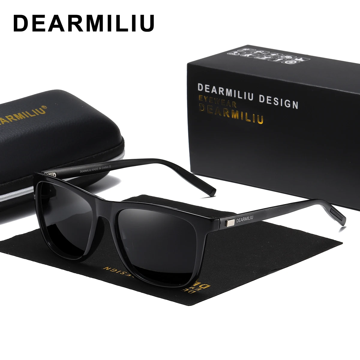 

DEARMILIU Brand Unisex Retro Aluminum+TR90 Sunglasses Polarized Lens Vintage Eyewear Accessories Sun Glasses For Men/Women 6108