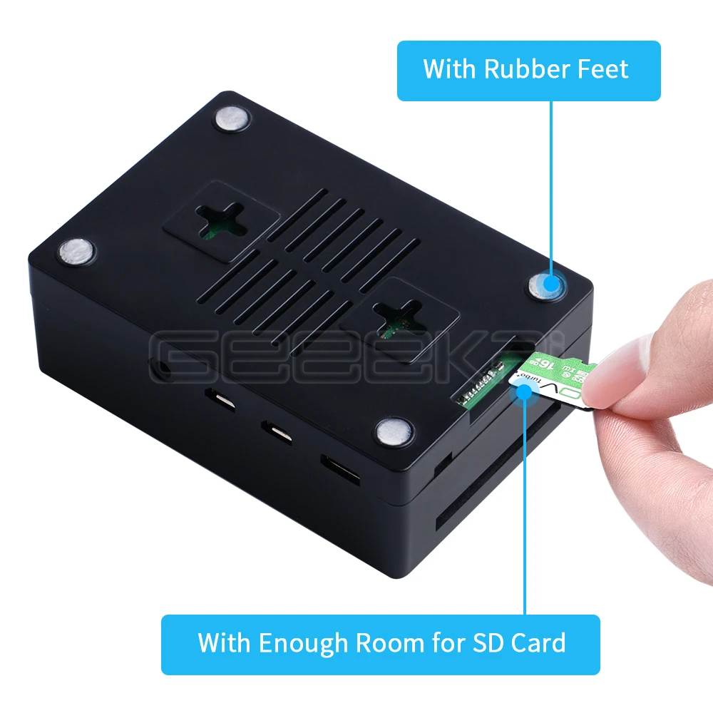 GeeekPi Raspberry Pi 4 480*320 3,5 дюймов резистивный сенсорный экран TFT дисплей монитор с ABS чехол Вентилятор охлаждения радиаторы