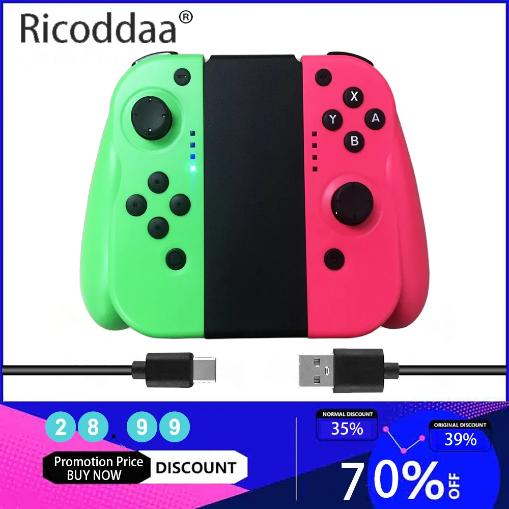 Bluetooth Wireless Game Controller For Nintend Switch Left Right Joy Handle Grip Con Gamepad | Электроника