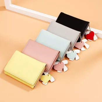 

Women's Cute Fashion Purse Leather Zip Wallet Coin Card Holder Soft Leather Phone Card Female Clutch Monederos Para Mujer