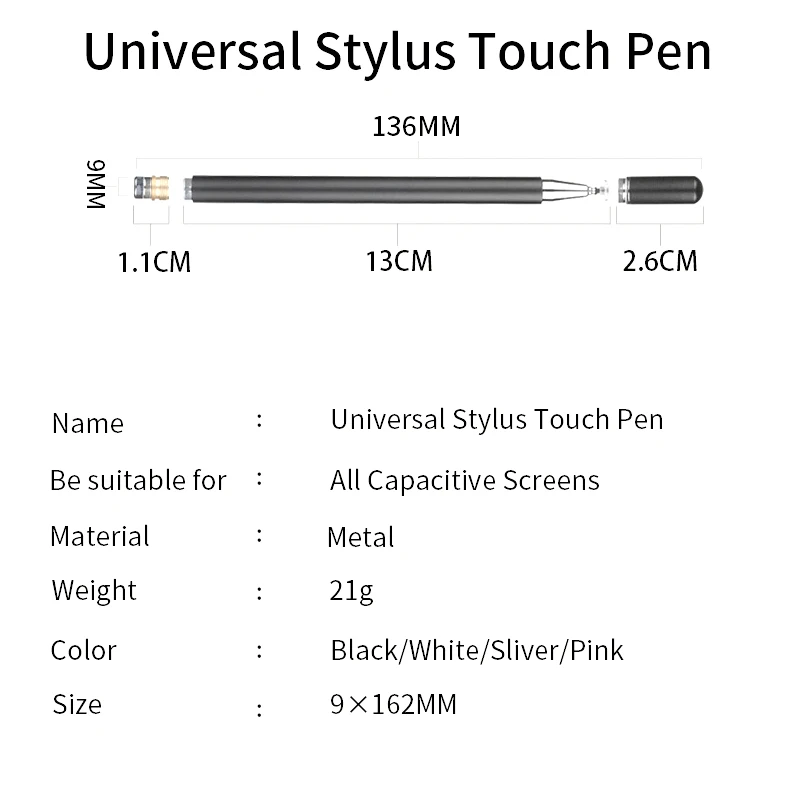 Stylus Pen PINZHENG Universal Touch Pen For Stylus Android IOS Xiaomi Samsung Tablet Pen Touch Screen Drawing For Stylus iPad iPhone