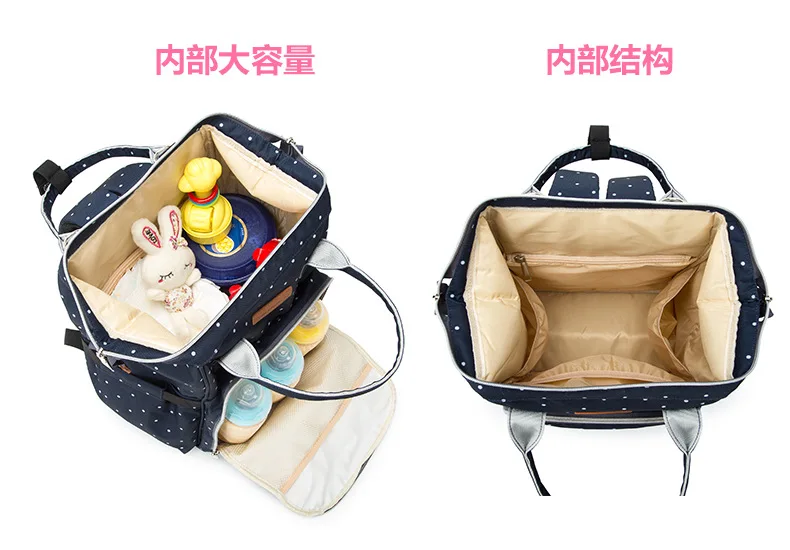 Новая модная дорожная сумка Мумия подгузник для беременных рюкзак для мамы водонепроницаемый подгузник сумки 4 шт./компл. для коляски BDL004