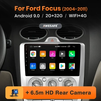 

AWESAFE PX9 for Ford Focus 2 3 Mk2 / Mk3 2004-2011 Car Radio Multimedia video player GPS No 2 din Android 9.0 2GB+32GB