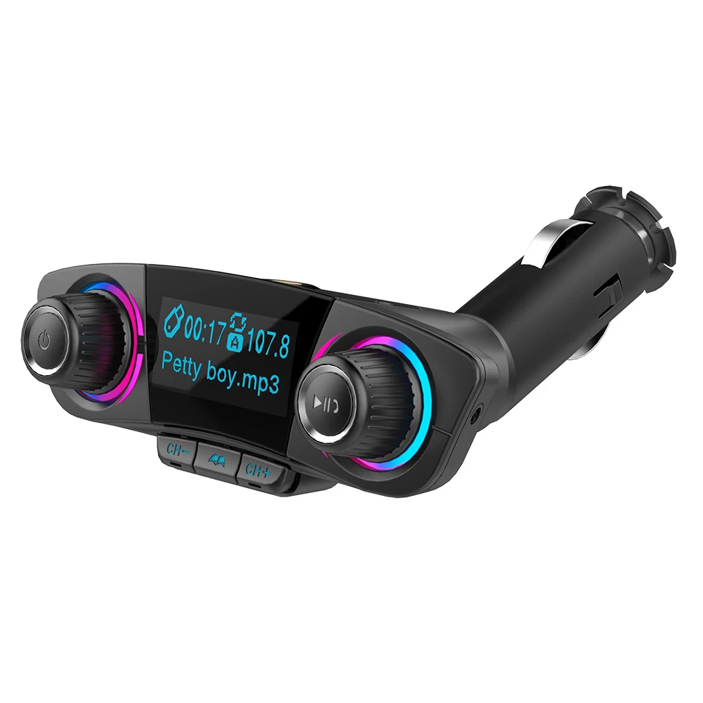 Автомобильный FM-трансмиттер с поддержкой Bluetooth 4 0 2 USB-порта | Автомобили и