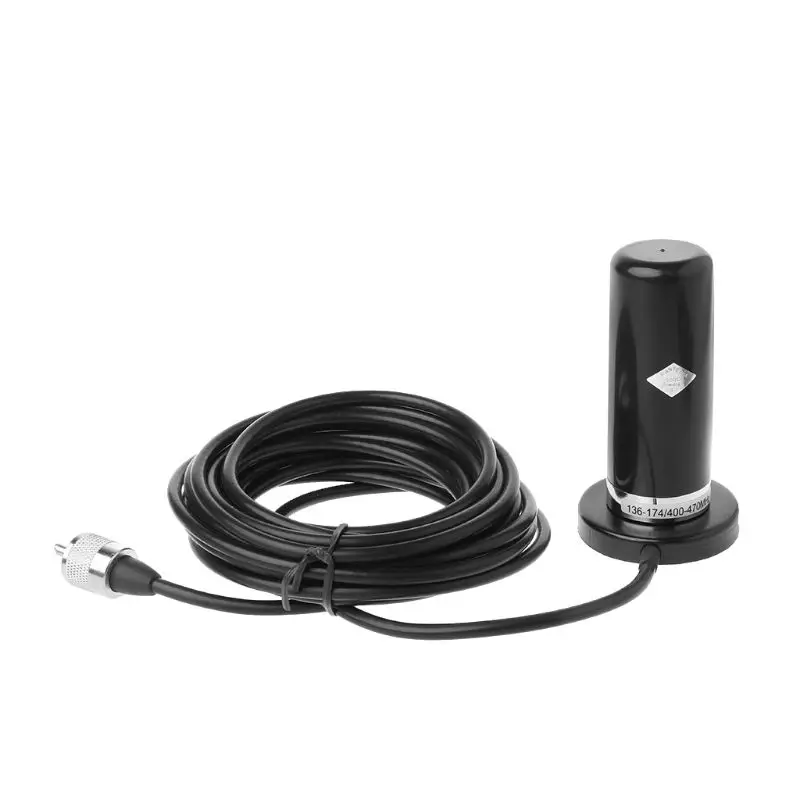 HH-N2RS Dual Band Antenna PL-259 UHF/VHF Set with Magnetic Mount Base 5M Cable for Car Vehicle Mobile Radio Accessories