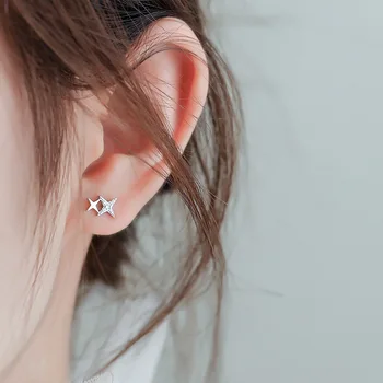 

Small And Exquisite 925 Sterling Silver Custom Earrings New Simple Temperament Earrings Women Party Accessories Christmas Gifts