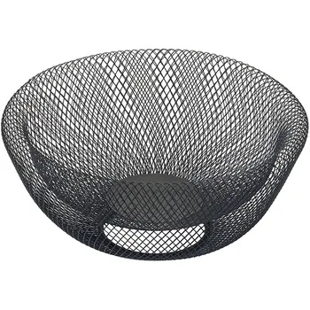 

Double-Layer Wrought Iron Fruit Basket Living Room Household Fruit Plate Dried Fruit Candy Storage Basket