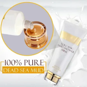 

Whitening Volcanic Mud Bath Milk Cream Deeply Clean The Skin And Pores Effectively Removes Impurities Whiter Shinier Shower Gel