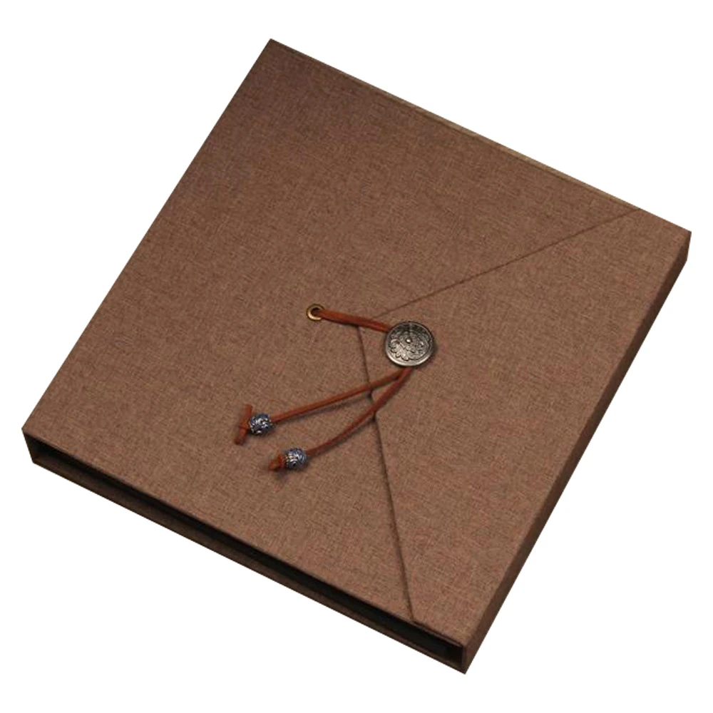 Фотоальбом для скрапбукинга льняная самоклеящаяся книга альбом ручной работы