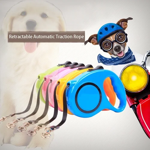 

3M/5M Retractable Pet Walking Lead Leash Dog Cat Lead Extending Traction Rope Perfect