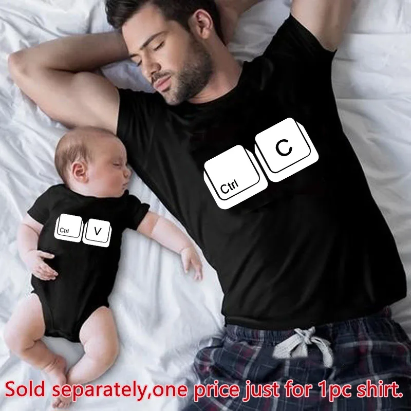 Family Matching Tshirts Daddy Mommy and Me Baby Kids Clothes