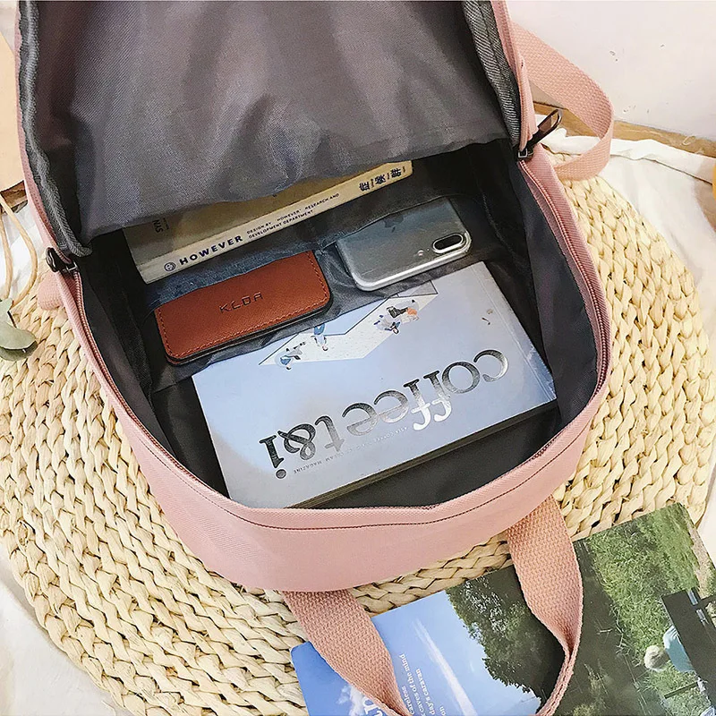 

New Style Korean-style Women's Small Flower Backpack Fashion Western Style Fashion-Large Capacity Travel STUDENT'S Backpack