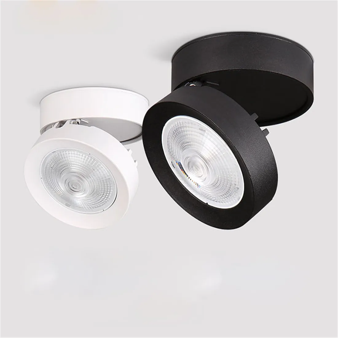 

Modern Ultra-thin led track light, 3W 5W 7W surface mount spotlights, industrial black white adjustable led rail lighting store