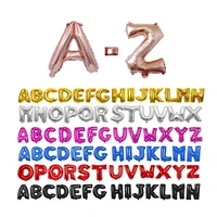 Happy Birthday Party balloons 16inch Wedding decorations Alphabet Foil Letter balloon kids baby shower girl Name Balls supplies 1
