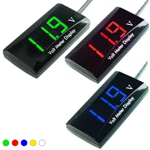 

Portable Mini 12V LED Digital Display Voltmeter Module DC Car Voltage Meters Ultra Thin Amperemeter Audio Ammeter Arduino