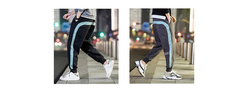 HIP HOP L-6XL Inch Waist 95% Cotton Jogger Sweatpants Men Trousers Sweat Pants 2022 Spring Autumn baggy sweatpants