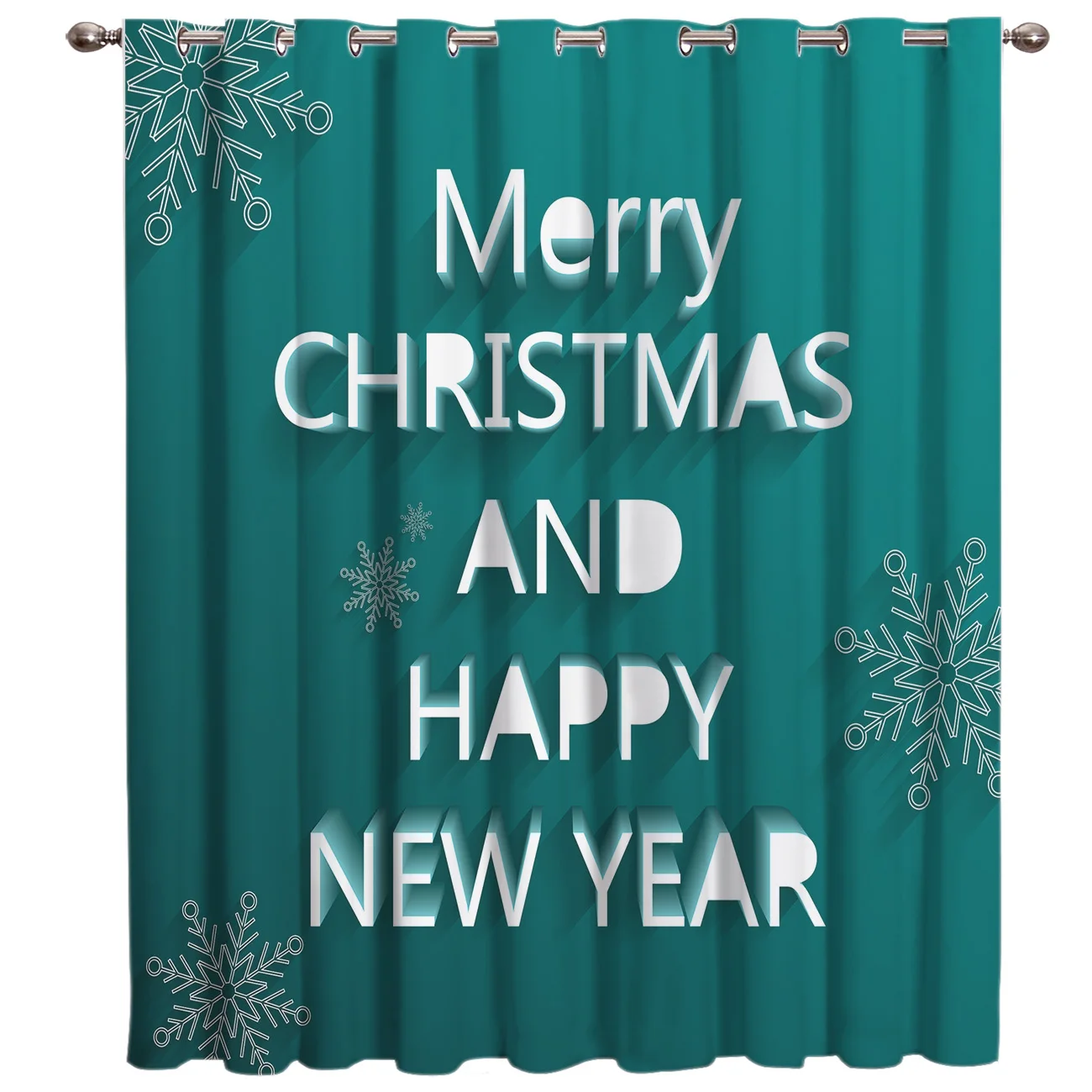 Merry Christamas и счастливый новый год оконные занавески valance Гостиная Ванная комната затемненные шторы для помещений дети окно