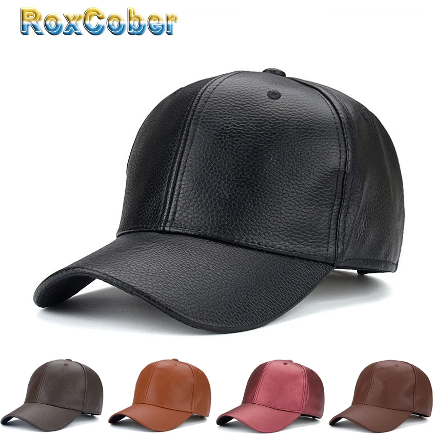 Модная классическая бейсболка RoxCober из искусственной кожи с каменной текстурой