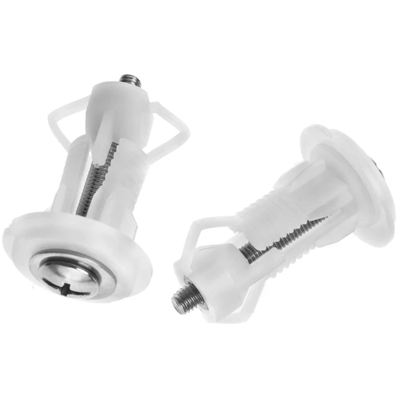 2Pcs Universal Fix Toilet Cover Seat Screws Well Nut Pan Fixing WC Blind Hole Fitting Kit Toilet Seat Hinges Commode SCRW-106695 2Pcs Universal Fix Toilet Cover Seat Screws Well Nut Pan Fixing WC Blind Hole Fitting Kit Toilet Seat Hinges Commode SCRW-106695