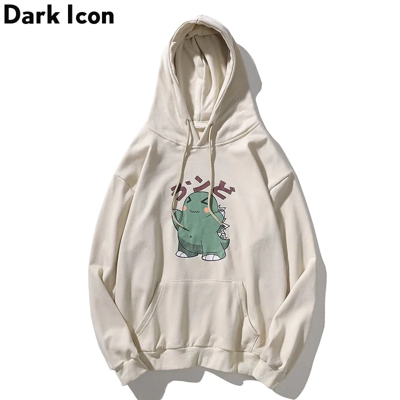 

Dark Icon Printed Japanese Style Men’s Hoodie Sweatshirt Pullover Men Hip Hop Hoodies Fleece Hoody 2019 Autumn