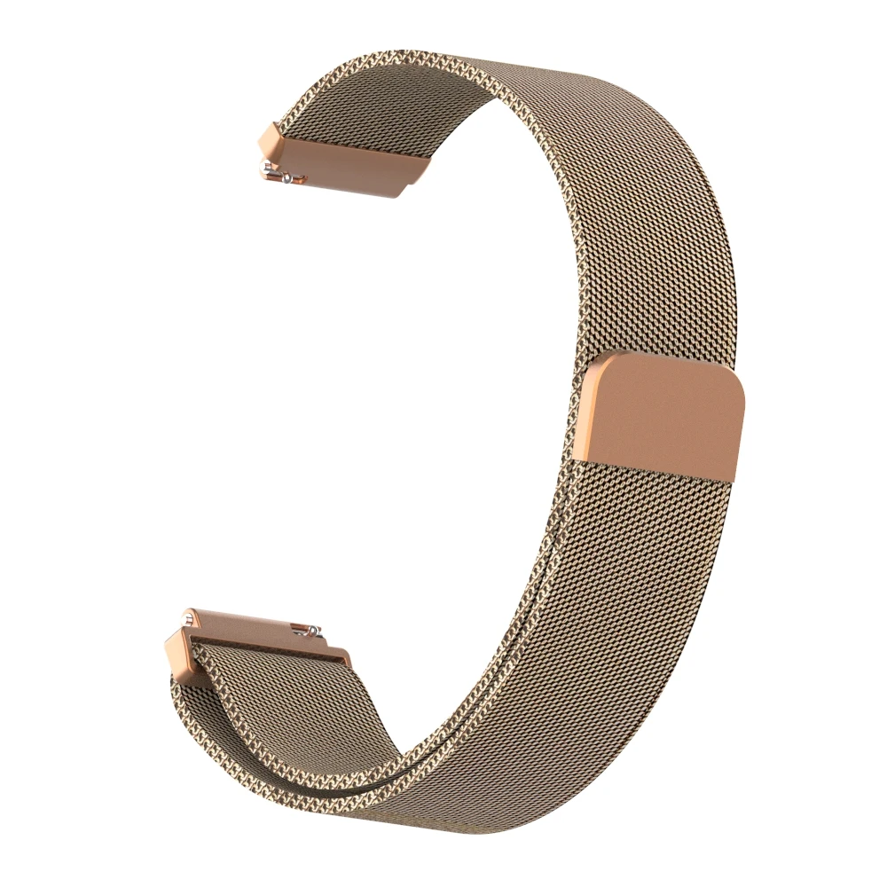 Rose gold Mi lanese Loop band для Xiao mi smart watch, классический сменный Браслет из нержавеющей стали, браслет для mi Watch, аксессуары для ремешка - Цвет ремешка: Rose gold