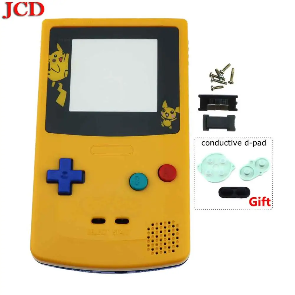 JCD Многоцветный Пластиковый Чехол для корпуса на запчасти для Gameboy новая ограниченная серия оболочки замена для GBC Gmae консоль светящаяся - Цвет: No4