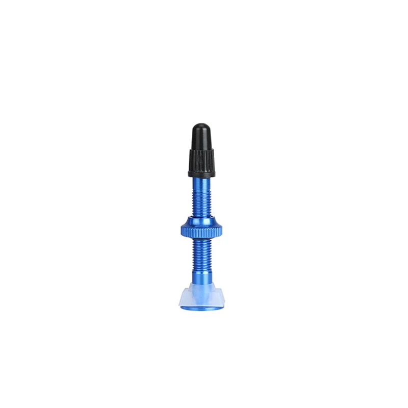 1PC Blue 40mm 1 шт. расширитель клапанов для велосипеда 40/60 мм AL MTB для горного велосипеда, вакуумная трубка, сердечники для бескамерных шин, Аксессуары для велосипеда - Цвет: 1PC Blue 40mm