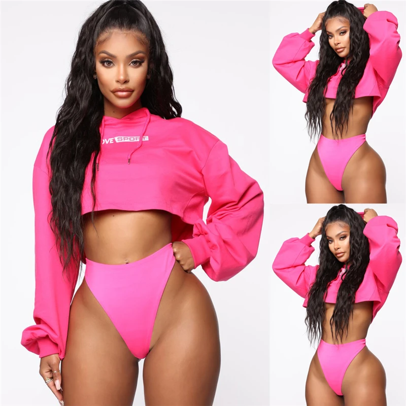 Женская повседневная толстовка с круглым вырезом неоново зеленая однотонная