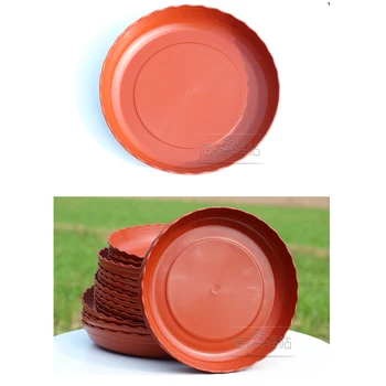

5pcs 1/2/3/5/7 Gallons Movable Plant Pot Tray Round Resin Flowerpot Cork Base Drip Tray Garden Tool for Succulent Flower Pot