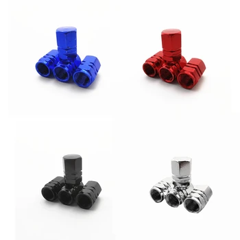 

4Pcs/pack Automobiles Wheel Valve Caps Aluminum Car Motorcycle Bicycle Auto Truck Bike ATV Valve Covers Wholesale Accessories