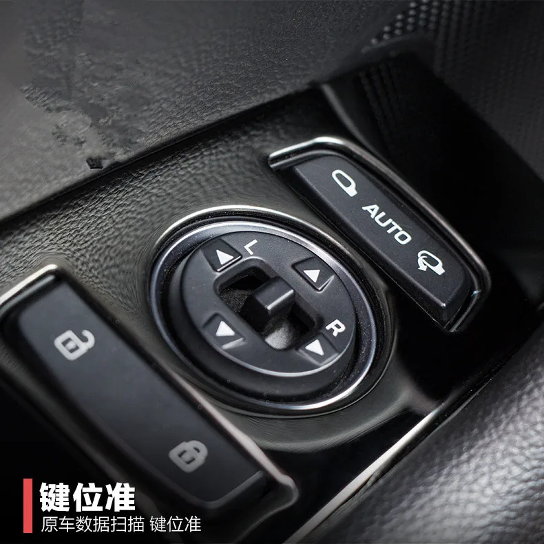 Stainless Steel Protective Window Switch Control Buttons Decorated Frame For Hyundai Sonata 9 AA530