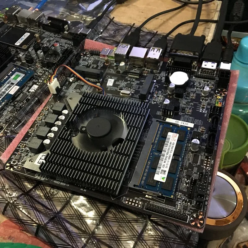 Ультра-тонкий мини-itx Встроенная Материнская плата в Процессор A8 6410 R5 видео график обработки APU USB 3,0 VGA RJ45 HDMI USB MSata Применение, работающего на постоянном токе 12 В
